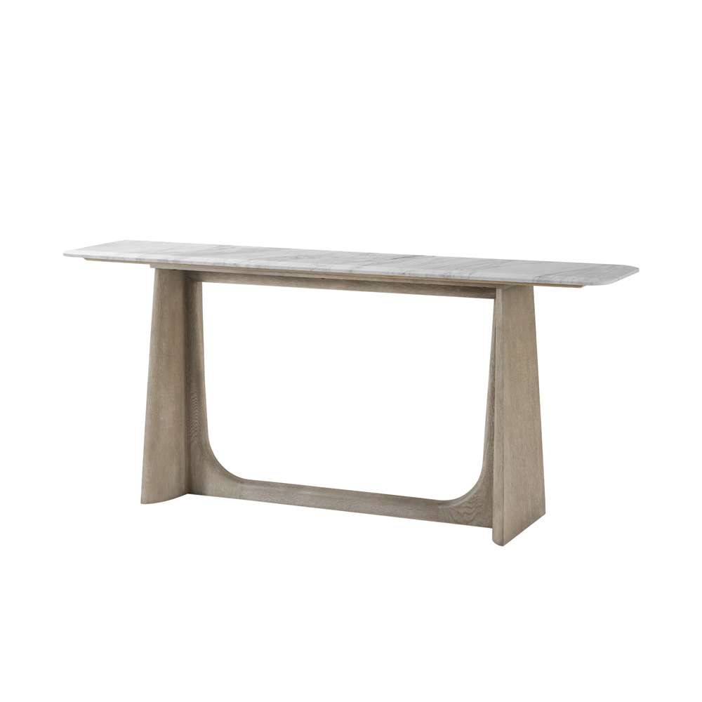 Theodore Alexander - Repose Wooden Console Table Marble Top - TA53073.C322 veiw 1