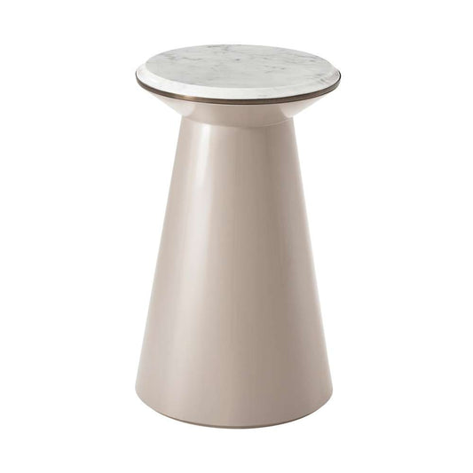 Theodore Alexander - Steve Leung Contour Side Table (Pure Pearl, Small) - SLD50001 veiw 1