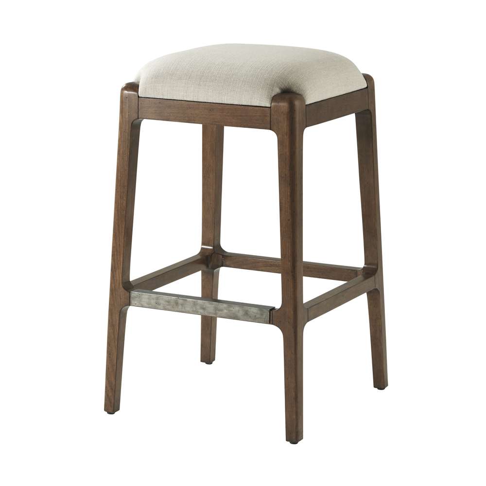 Theodore Alexander - Tavel The Talbot Bar Stool in Light Gray - TA43001-1BOD veiw 1