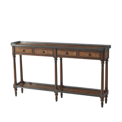 Theodore Alexander - The Louis Xvi Leather Console Table - 5300-018BD veiw 1