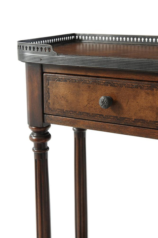 Theodore Alexander - The Louis Xvi Leather Console Table - 5300-018BD veiw 2