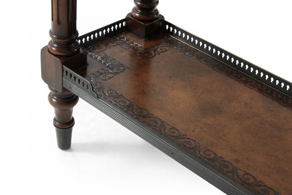 Theodore Alexander - The Louis Xvi Leather Console Table - 5300-018BD veiw 3