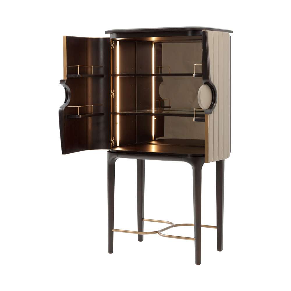 Theodore Alexander - The Steve Leung Collection Billowy Bar Cabinet - SLD61018.0CPC_CLOSEOUT veiw 2