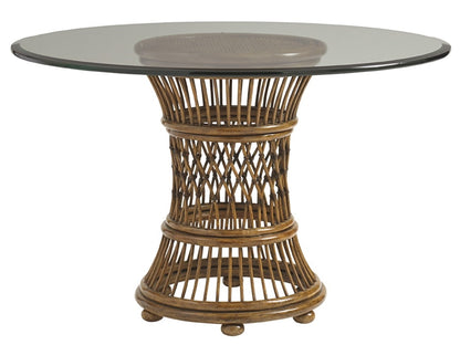 Tommy Bahama Home - Bali Hai Aruba Round Dining Table With 48-Inch Glass Top - 593-870-48C veiw 1