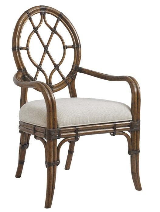 Tommy Bahama Home - Bali Hai Cedar Key Oval Back Arm Chair - 593-887-01 veiw 1