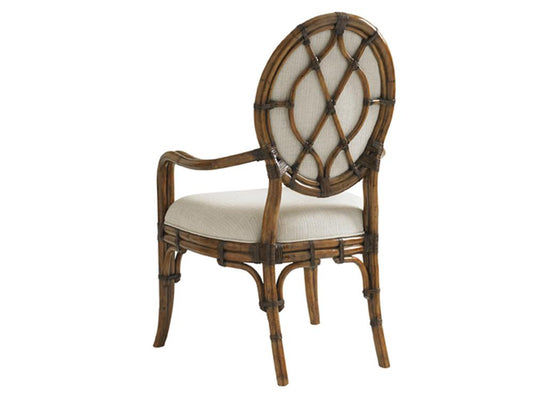 Tommy Bahama Home - Bali Hai Gulfstream Oval Back Arm Chair - 593-881-01 veiw 2