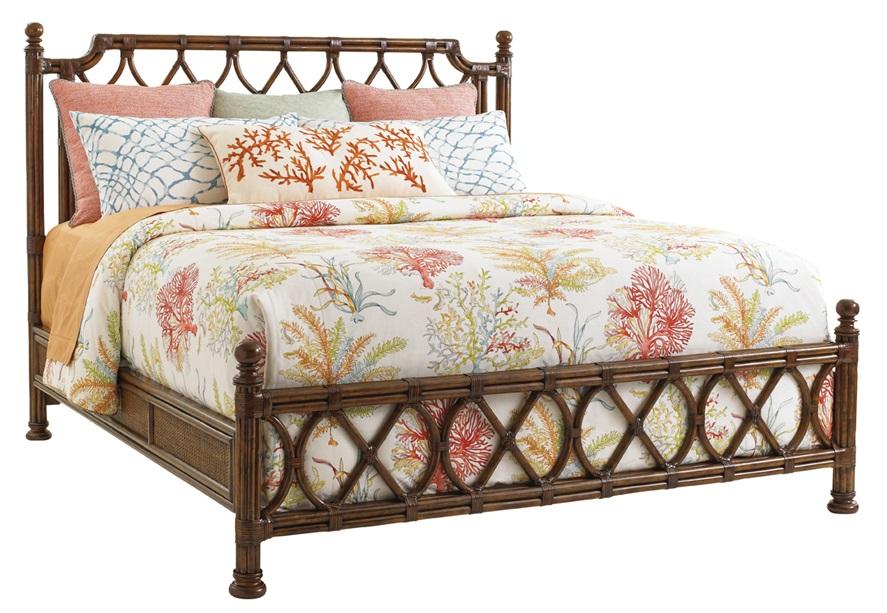 Tommy Bahama Home - Bali Hai Island Breeze Queen Rattan Bed - 593-133C veiw 1