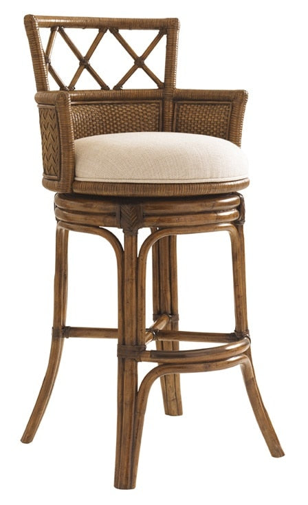 Tommy Bahama Home - Bali Hai Kamala Bay Swivel Bar Stool - 593-816-01 veiw 1