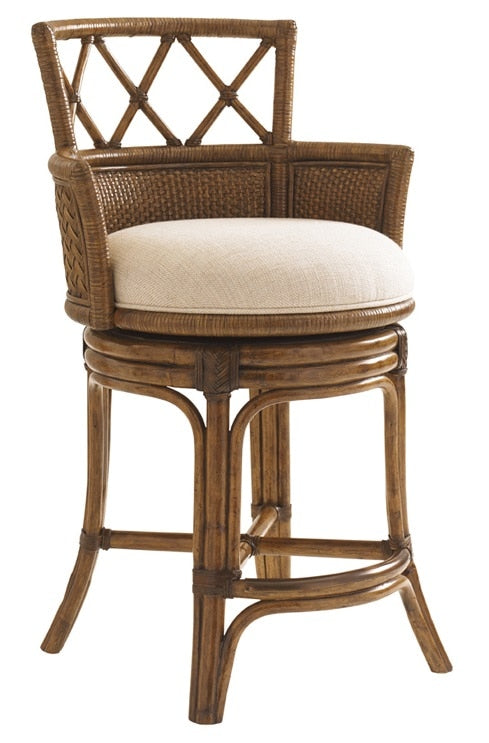 Tommy Bahama Home - Bali Hai Kamala Bay Swivel Counter Stool - 593-815-01 veiw 1