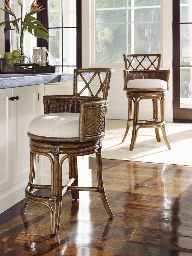 Tommy Bahama Home - Bali Hai Kamala Bay Swivel Counter Stool - 593-815-01 veiw 3
