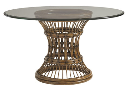 Tommy Bahama Home - Bali Hai Latitude Round Dining Table With 54-Inch Glass Top - 593-875-54C veiw 1