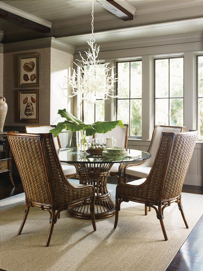 Tommy Bahama Home - Bali Hai Latitude Round Dining Table With 60-Inch Glass Top - 593-875-60C veiw 3