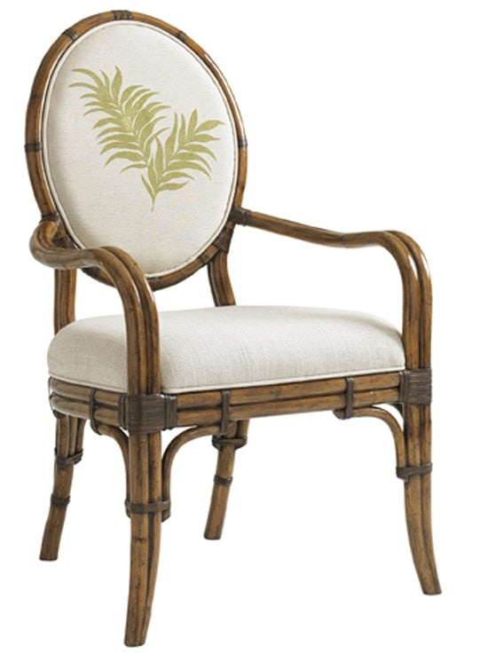 Tommy Bahama Home - Bali Hai Palm Front Back Gulfstream Oval Back Arm Chair - 593-881-02 veiw 1