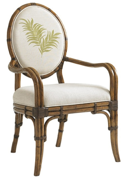 Tommy Bahama Home - Bali Hai Palm Front Back Gulfstream Oval Back Arm Chair - 593-881-02 veiw 1