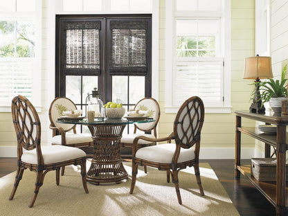 Tommy Bahama Home - Bali Hai Palm Front Back Gulfstream Oval Back Arm Chair - 593-881-02 veiw 4