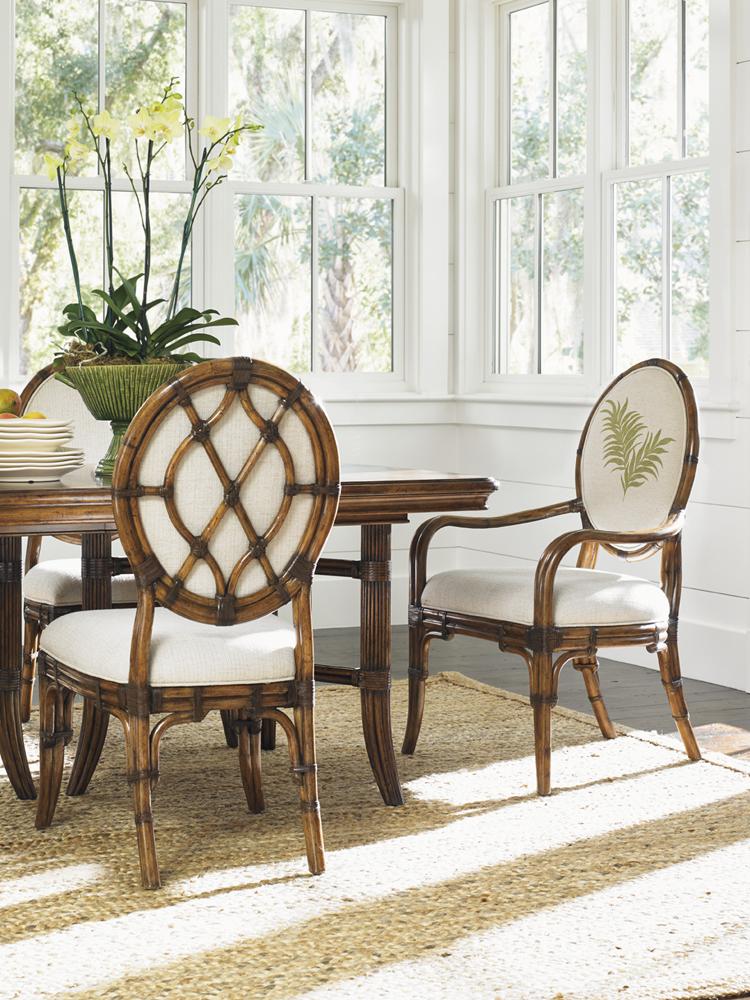Tommy Bahama Home - Bali Hai Palm Front Back Gulfstream Oval Back Arm Chair - 593-881-02 veiw 6