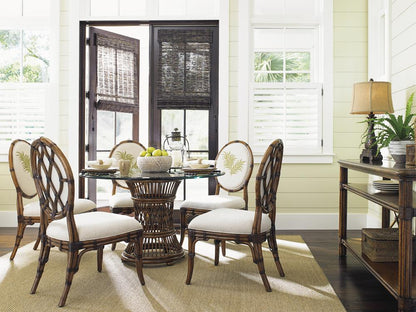 Tommy Bahama Home - Bali Hai Palm Front Back Gulfstream Oval Back Side Chair - 593-880-02 veiw 4