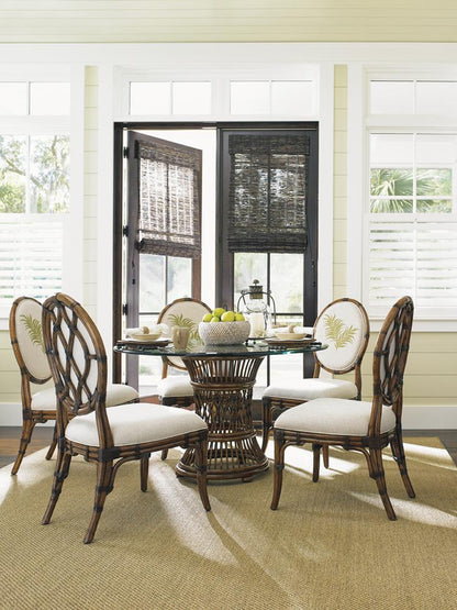 Tommy Bahama Home - Bali Hai Palm Front Back Gulfstream Oval Back Side Chair - 593-880-02 veiw 5