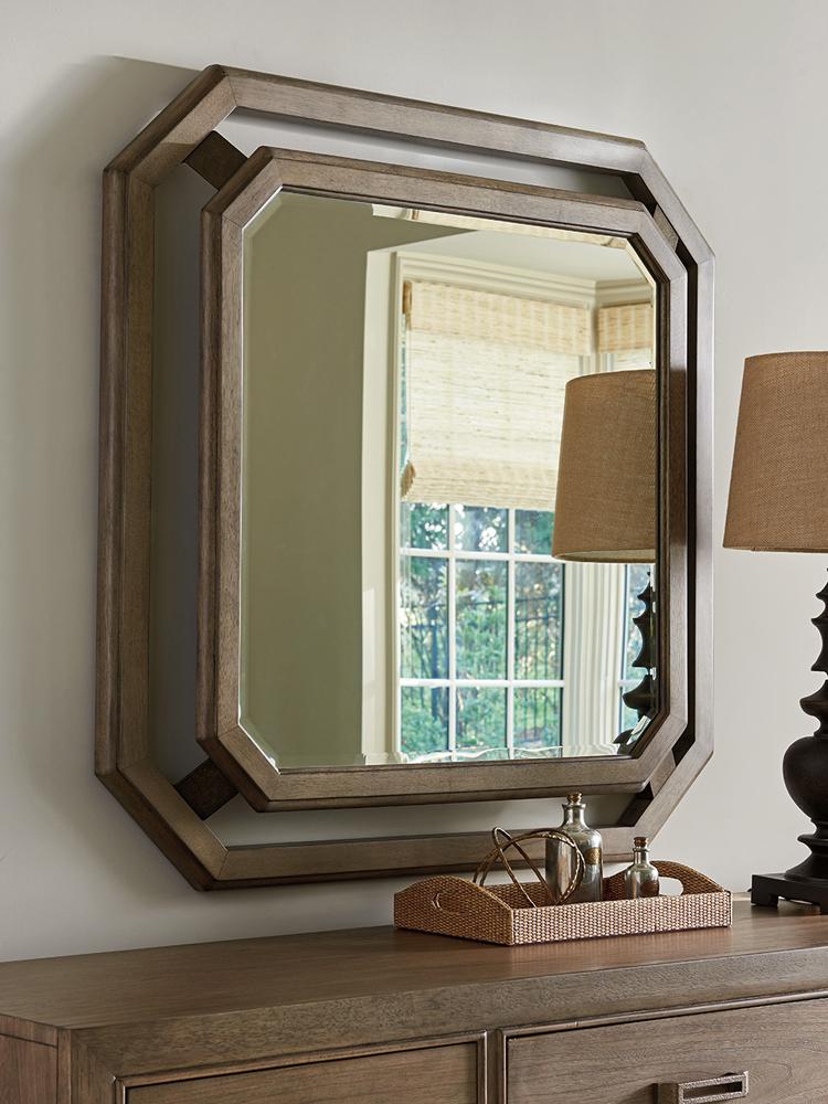 Tommy Bahama Home - Cypress Point Callan Square Mirror - 561-204 veiw 2