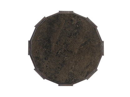 Tommy Bahama Home - Cypress Point Everett Round Travertine End Table - 562-951 veiw 2