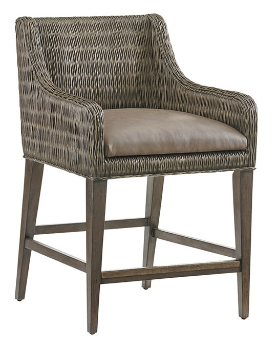 Tommy Bahama Home - Cypress Point Turner Woven Counter Stool - 562-895-01 veiw 1