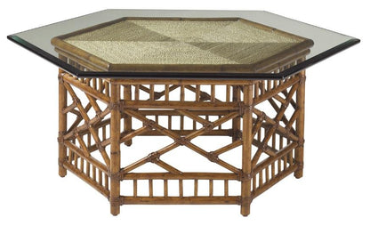 Tommy Bahama Home - Island Estate Key Largo Cocktail Table With Glass Top - 531-947C veiw 1