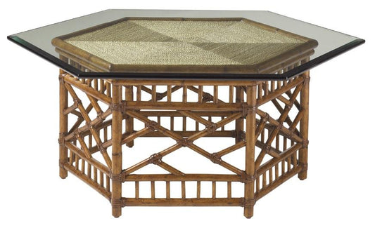 Tommy Bahama Home - Island Estate Key Largo Cocktail Table With Glass Top - 531-947C veiw 1