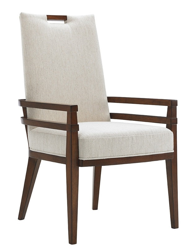 Tommy Bahama Home - Island Fusion Coles Bay Arm Chair in Off White Fabric - 556-885-02 veiw 1