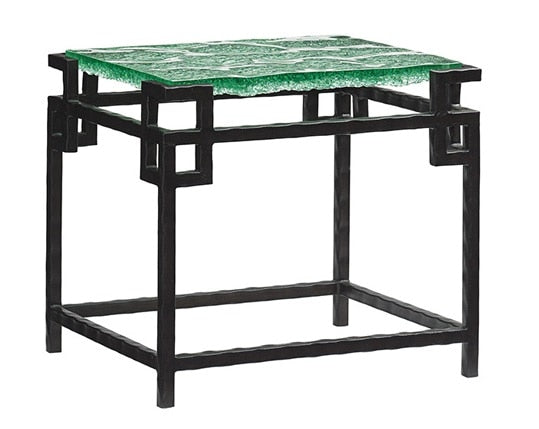Tommy Bahama Home - Island Fusion Hermes Reef Glass Top End Table - 556-953C veiw 1