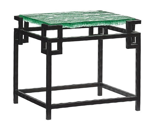 Tommy Bahama Home - Island Fusion Hermes Reef Glass Top End Table - 556-953C veiw 1