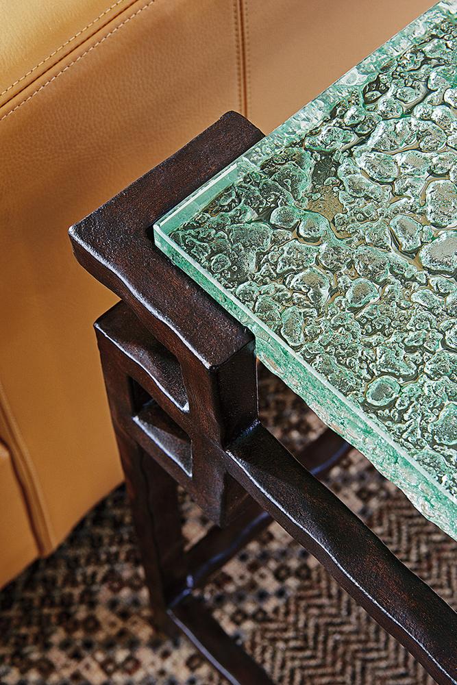 Tommy Bahama Home - Island Fusion Hermes Reef Glass Top End Table - 556-953C veiw 5