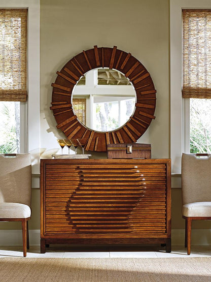 Tommy Bahama Home - Island Fusion Kobe Round Mirror - 556-201 veiw 3