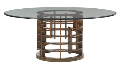 Tommy Bahama Home - Island Fusion Meridian Round Dining Table With 72-Inch Glass Top - 556-875-72C veiw 1