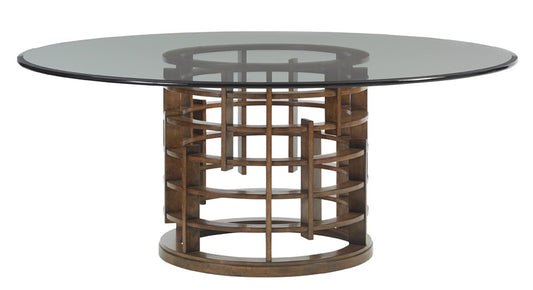Tommy Bahama Home - Island Fusion Meridian Round Dining Table With 72-Inch Glass Top - 556-875-72C veiw 1