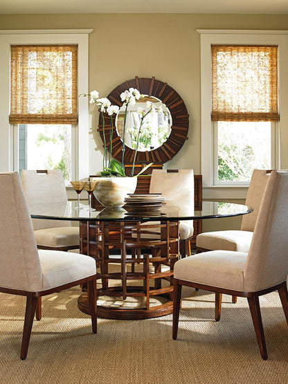 Tommy Bahama Home - Island Fusion Meridian Round Dining Table With 72-Inch Glass Top - 556-875-72C veiw 3