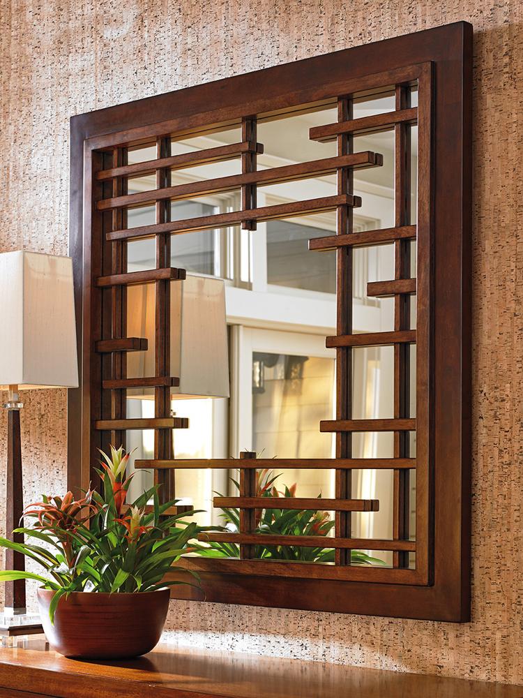 Tommy Bahama Home - Island Fusion Mikasa Square Mirror - 556-204 veiw 2