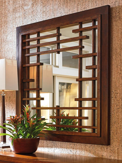 Tommy Bahama Home - Island Fusion Mikasa Square Mirror - 556-204 veiw 2