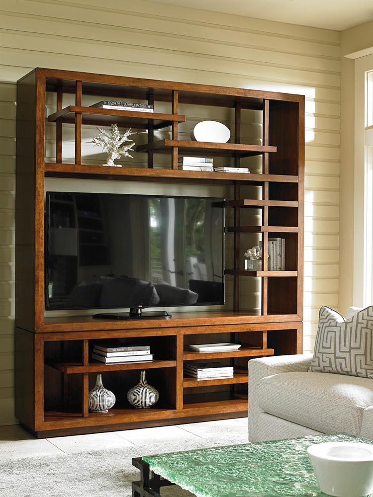 Tommy Bahama Home - Island Fusion Taipei Media Bookcase - 556-909C veiw 4