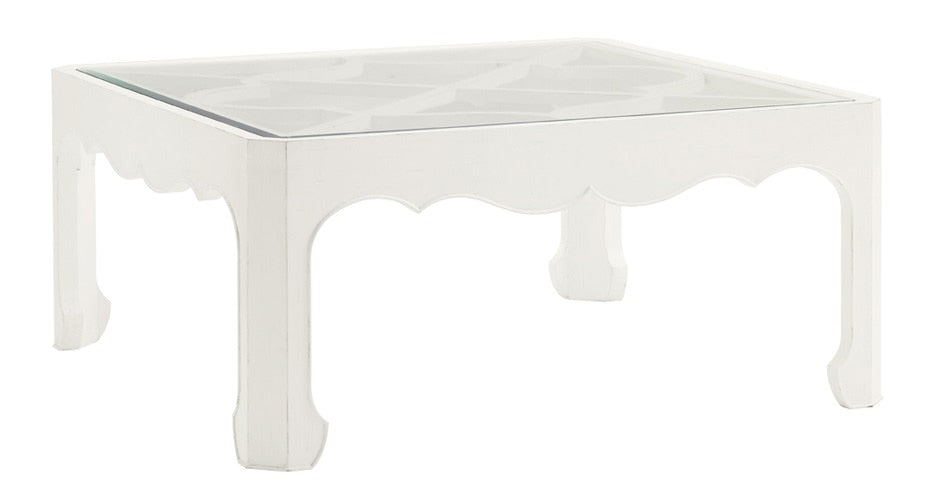 Tommy Bahama Home - Ivory Key Cassava Cocktail Table With Glass Insert - 543-947 veiw 1