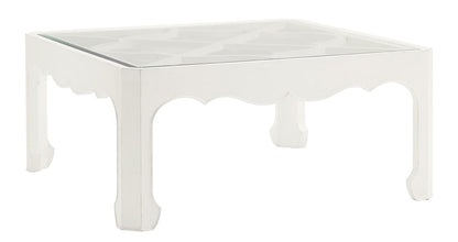 Tommy Bahama Home - Ivory Key Cassava Cocktail Table With Glass Insert - 543-947 veiw 1