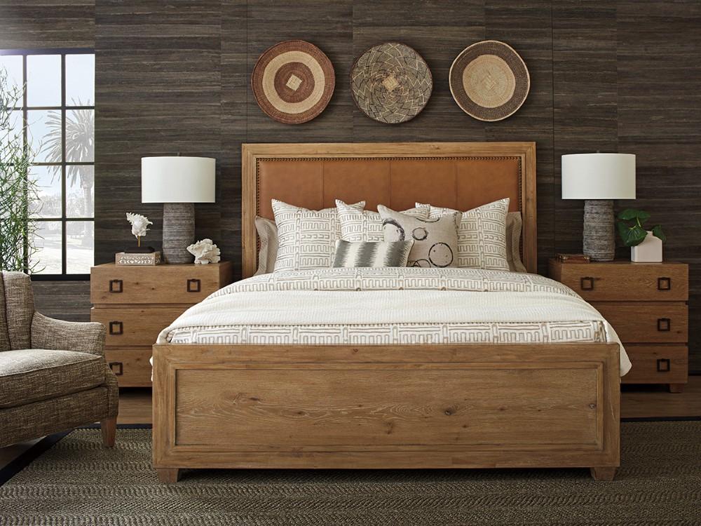 Tommy Bahama Home - Los Altos Antilles Upholstered Panel Bed California King - 566-145C veiw 2