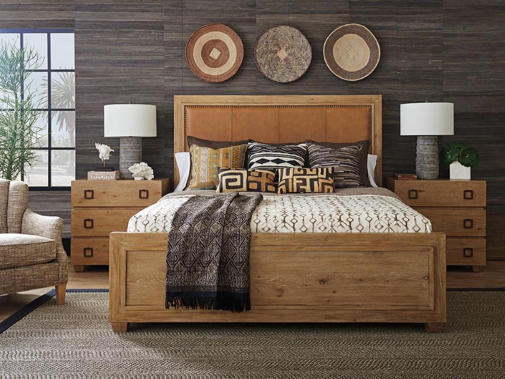 Tommy Bahama Home - Los Altos Antilles Upholstered Panel Bed King - 566-144C veiw 2