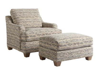 Tommy Bahama Home - Los Altos Barton Chair in Beige and Gold-Gray - 1842-11-40 veiw 3