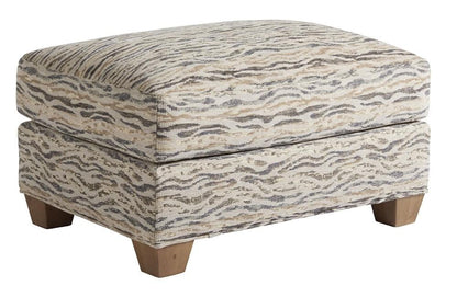 Tommy Bahama Home - Los Altos Barton Ottoman in Beige and Gold-Gray - 1842-44-40 veiw 1