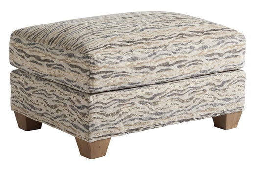 Tommy Bahama Home - Los Altos Barton Ottoman in Beige and Gold-Gray - 1842-44-40 veiw 1