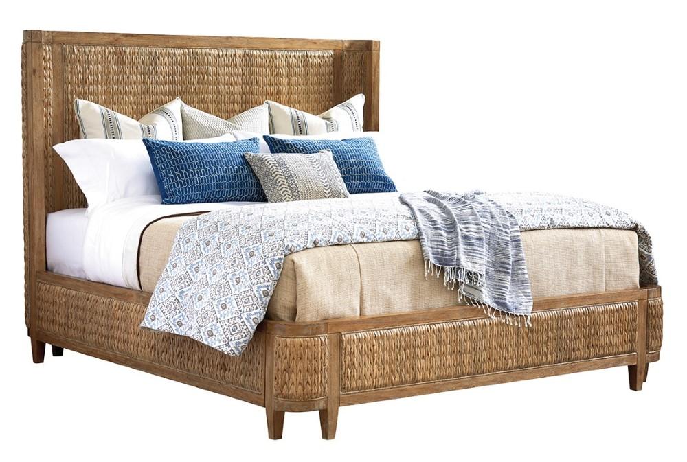 Tommy Bahama Home - Los Altos Ivory Coast Woven Bed Queen - 566-133C veiw 1