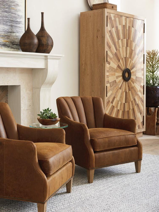 Tommy Bahama Home - Los Altos Princeton Leather Chair - LL7244-11-40 veiw 2