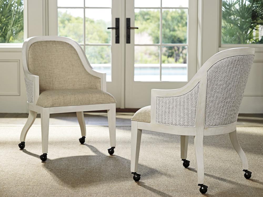 Tommy Bahama Home - Ocean Breeze Bayview Arm Chair With Casters, Caribbean Sands - 570-887-01 veiw 2