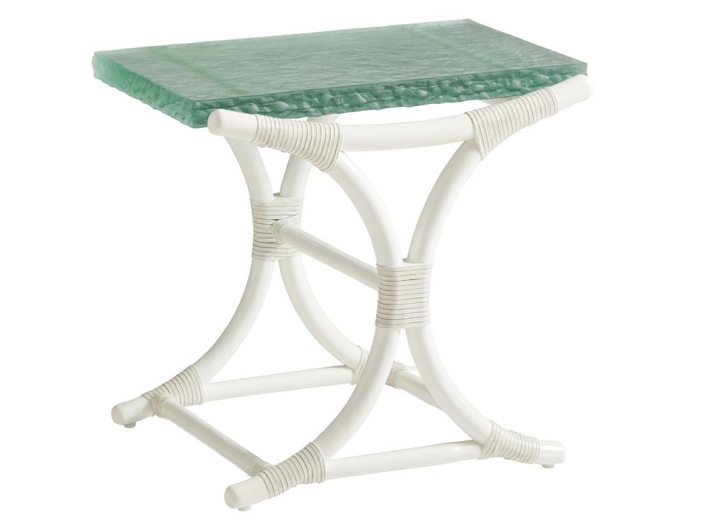 Tommy Bahama Home - Ocean Breeze Dania Sea Glass End Table, Caribbean Sands - 570-954C veiw 1