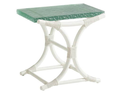 Tommy Bahama Home - Ocean Breeze Dania Sea Glass End Table, Caribbean Sands - 570-954C veiw 1